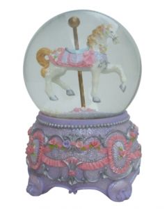 Purple And Pink Horse Musical Waterball 100mm
