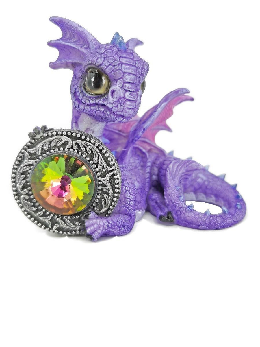 Cute Purple Dragons with Treasure 2 styles