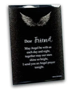 Copy of Angel's Prayer Glitter Mirror Plaque - Friend