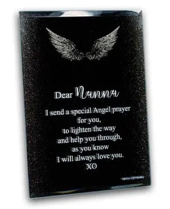 Angel's Prayer Glitter Mirror Plaque - Nanna