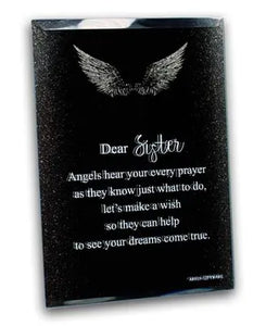Copy of Angel's Prayer Glitter Mirror Plaque - Sister