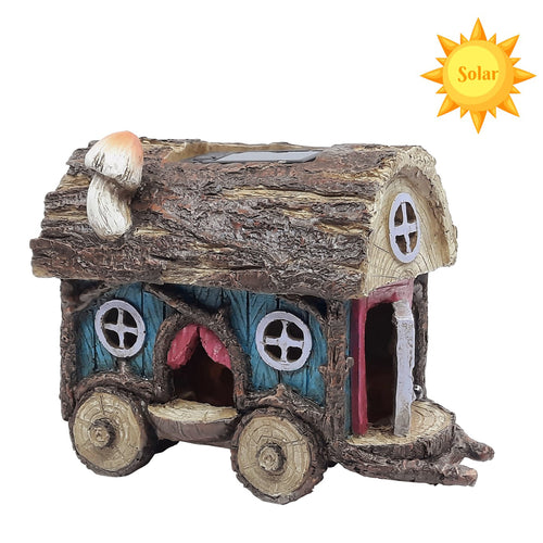 Solar Light Up Gypsy Fairy Caravan