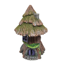 Solar Light Up Moss Tree House w/Hammock
