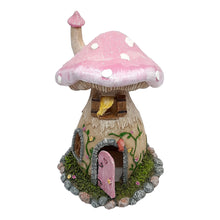 Lilac and Glitter Mushroom House w/Opening Door