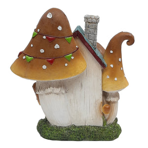 Slim Mushroom Fairy House LED Light-Up 20cm
