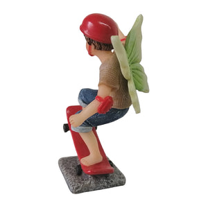 Boy Fairy Elf Noah Riding Skateboard