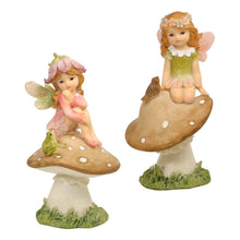 Flower Garden Fairy on Mushroom 2 styles
