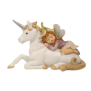 Flower Garden Fairy Sleeping on Unicorn 2 styles
