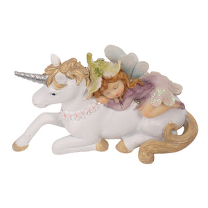 Flower Garden Fairy Sleeping on Unicorn 2 styles