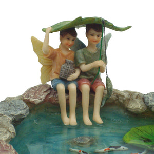 Fishing Boy Fairy Elf Friends   7cm