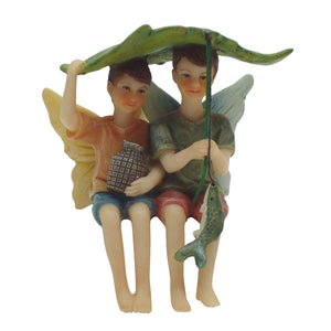 Fishing Boy Fairy Elf Friends   7cm