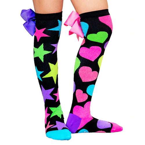 Mad Mia Glitter Socks With Bows