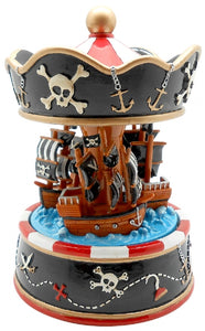 Musical Pirate Ships Carousel 16cm